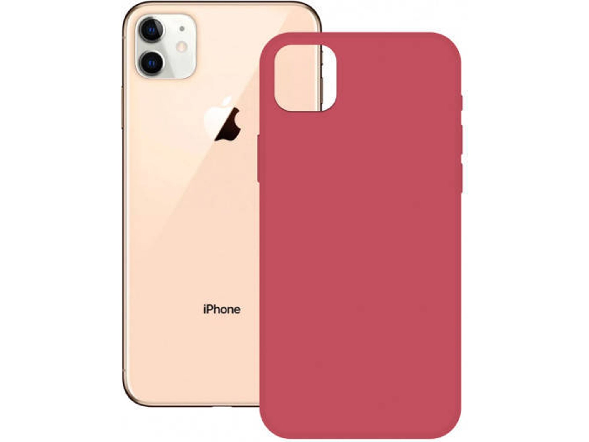 Carcasa Silicona Soft iPhone 12 Mini Fucsia