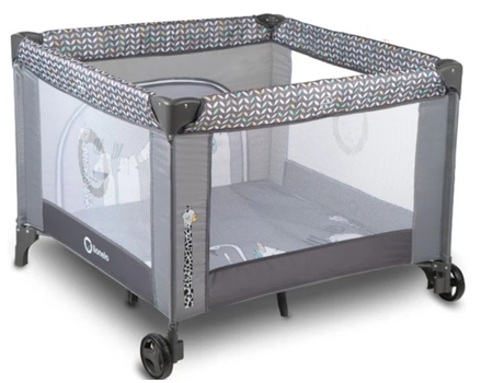 VPMKP - Parque LIONELO Infantil Sofie Grey Scandi (100 x 100 x 76 cm - Gris)