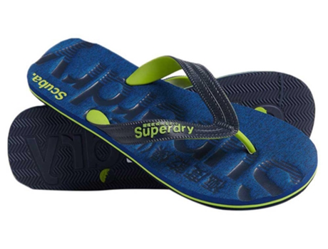 Chancletas para Hombre SUPERDRY Scuba Azul para Tenis (EU 40 - 41)