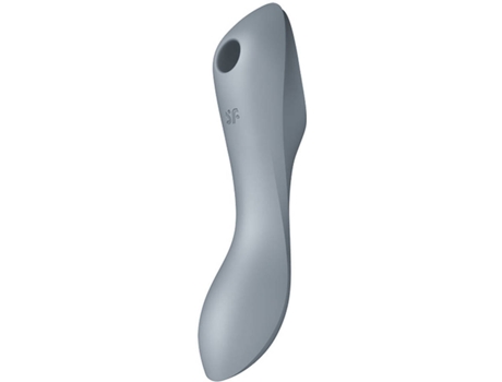 Vibrador SATISFYER Curvy Trinity 3 Insertable Air Pulse (Gris - Silicona)