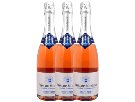 Champagne FRANÇOIS MONTAND François Montand Rosé Chardonnay Brut (0.75 L - 3 unidades)