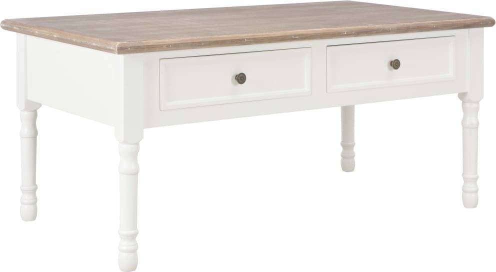 Sengentostyle Salontafel 100x55x45 cm hout wit mesa de centro vidaxl madera blanco 100x55x45cm 249895