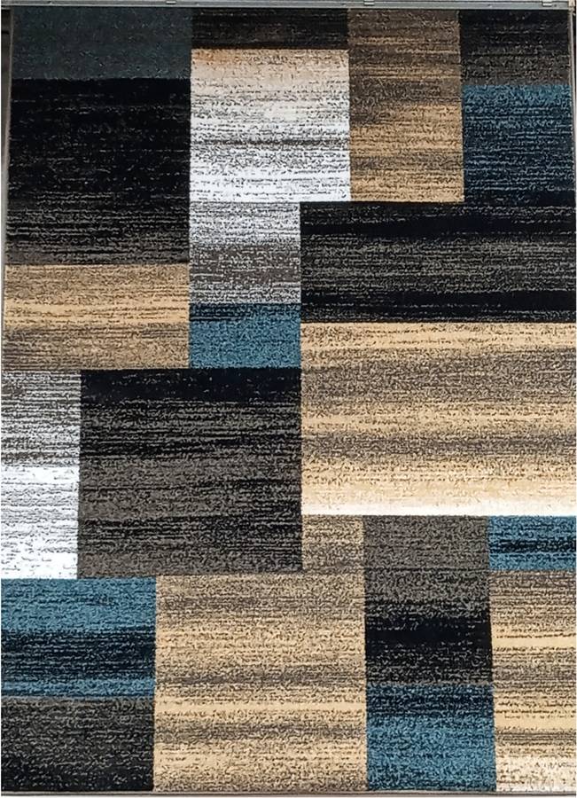 Eccox Matris Alfombra trendy berlin para o habitación turquesa 160x220 berlim azul polipropileno