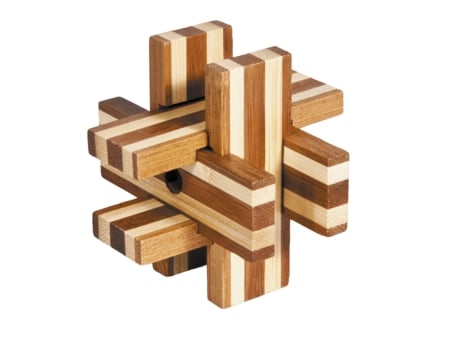 Puzzle FRIDOLIN (Madera - Marrón - 9 x 8.5 x 9 cm)