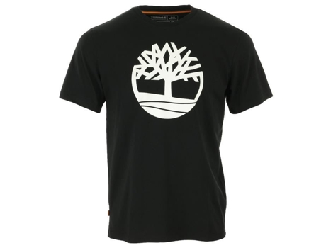 Camiseta de Hombre TIMBERLAND Kennebec River Brand Algodón Negro (XL)