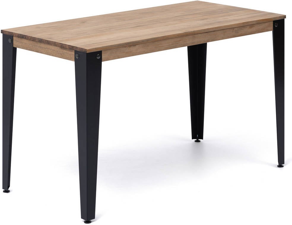 Mesa de Comedor BOX FURNITURE 37 Lunds Negro (Madera, Metal - 70x110x75.5 cm)