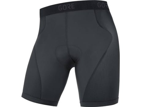 C3 Mallas De ciclismo cortas para hombre con badana ropa interior gore wear liner tights+ negro