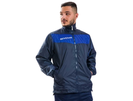 Abrigo para Hombre GIVOVA Rain Scudo Azul para Fútbol (6 - 8 Años)