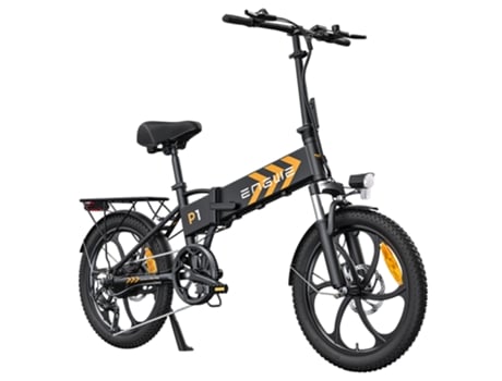 Bicicleta Eléctrica ENGWE P1 Plegable 250W 36V 13Ah Batería 25km/h Freno de Disco Doble Shimano 7 Marchas Negro