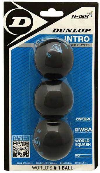 Pelota de Squash DUNLOP Intro Single Blue Dot