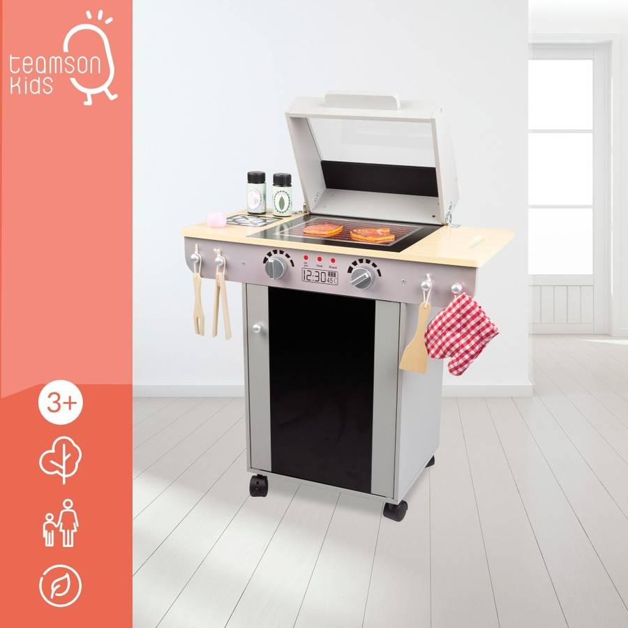 Cocina de Jugar TEAMSON KIDS Barbacoa de Madera