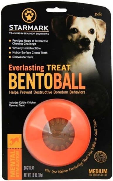 Starmark Everlasting Bento bola para perros pelota ball medio