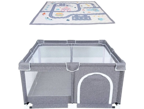 Parque STAR IBABY Oxford XL Gris (125 x 125 x 60 cm)