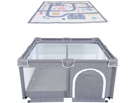 Star Ibaby Oxford xl alfombra parque de ultraligero con ultrasoft color soft grey gris 125 60