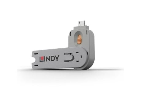 Llave de bloqueo de puerto naranja tipo USB LINDY