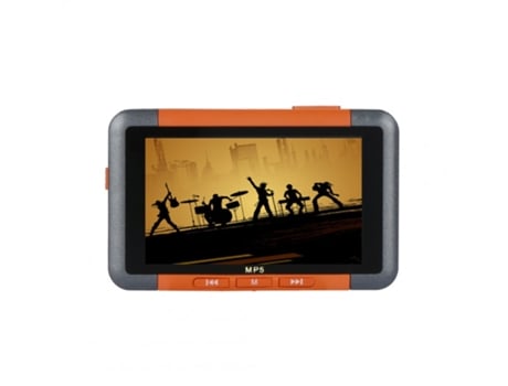 Reproductor MP4 MP5 Pantalla HD de 3.5 pulgadas Usb 3.0 Transmisión de alta velocidad Micrófono Fm Grabación E-book Pantalla de video naranja