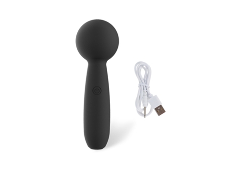 Mini vibrador de masaje eléctrico de 10 frecuencias para mujer (negro) VEANXIN