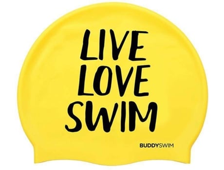 Gorra de Natación Unisexo BUDDYSWIM Live Love Swim (Tamaño Unico)