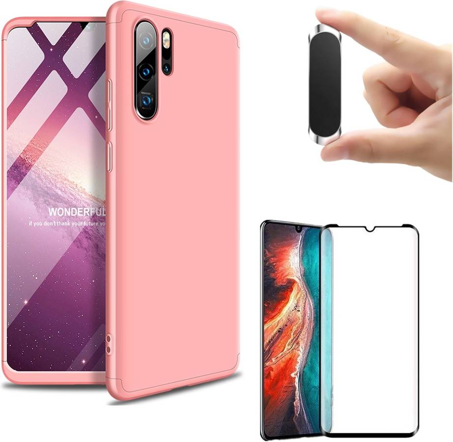 Funda Huawei P30 Pro Slim Armor 360º con Collar Rosa