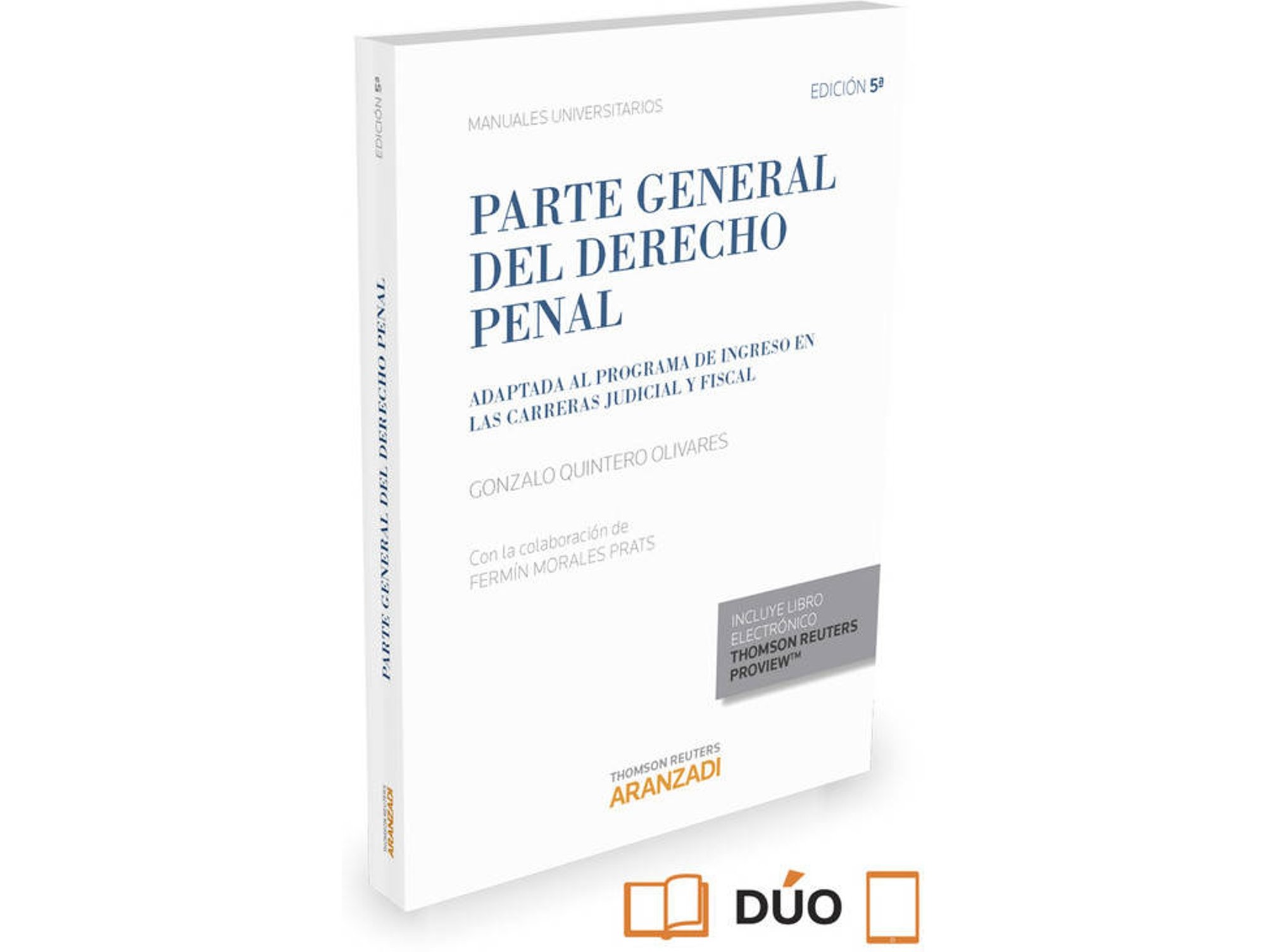 Libro Parte General Del Derecho Penal de Gonzalo Quintero Olivares