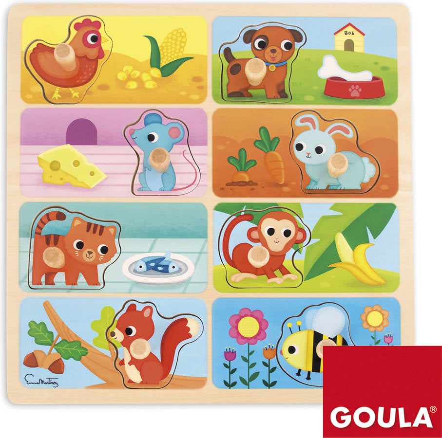 Puzzle JUMBO Animals y Food (8 Piezas)