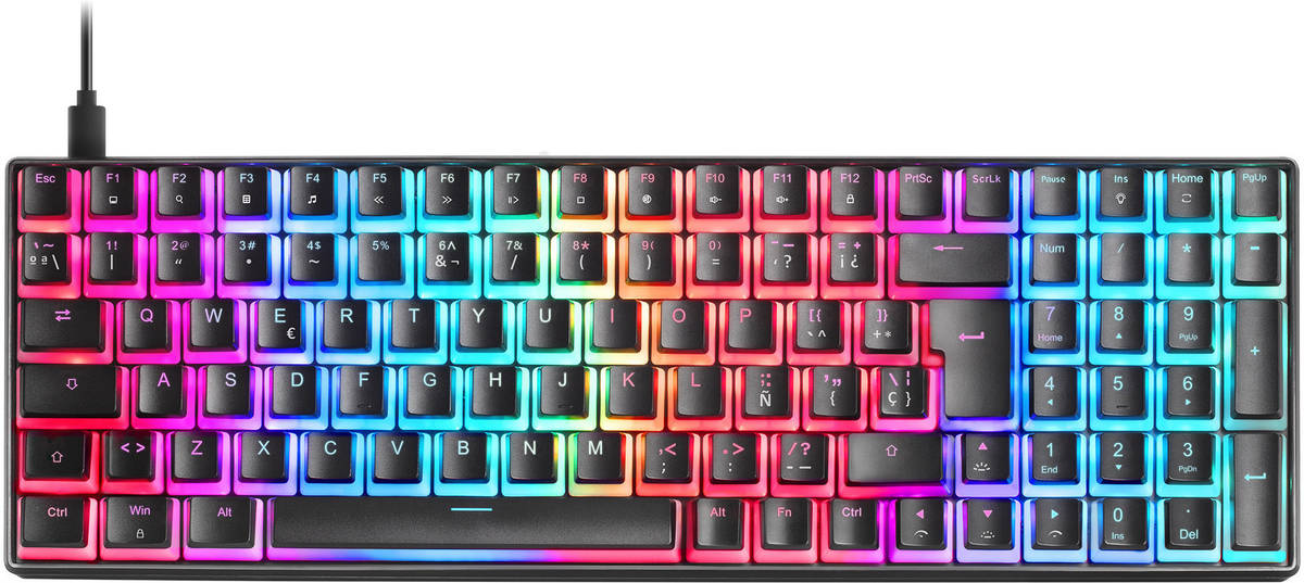 Teclado Gaming MARS Mkultrabres5 (Mecánico - Español - Negro)