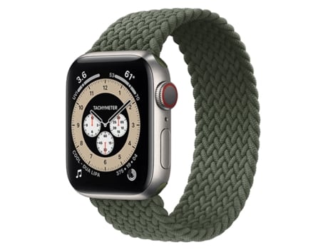 Correa trenzada Solo NylonSense para Apple Watch Ultra 2 (muñeca: 157-170 mm) - Verde oscuro