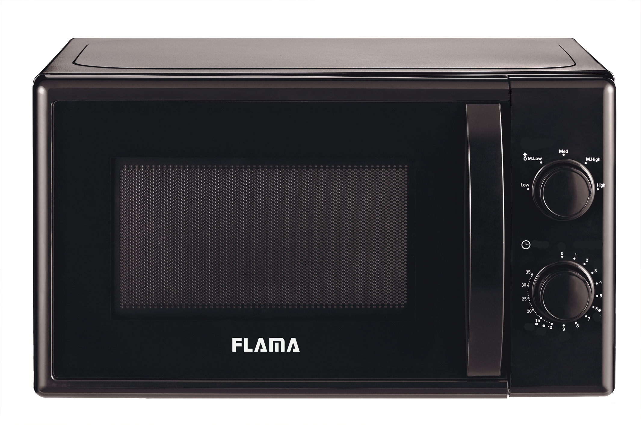 Microondas FLAMA 1834FL (20 L - Sin Grill - Negro)