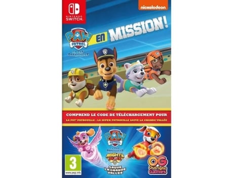 Paw Patrol en una misión Paw Patrol Save The Great Valley Compilación Switch Game