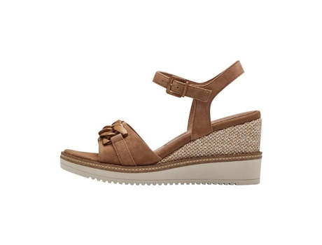 Sandalias de Tacón Unisex TAMARIS Piel Marrón (40)