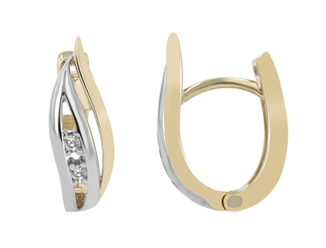 Joyas Oro 8K – Pendientes de Aro en Oro con Circonitas Sabina