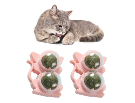 Cats Catnip Balls Catnip Ball Juguetes 2 Pack Catnip Balls Bolas Dobles ELKUAIE