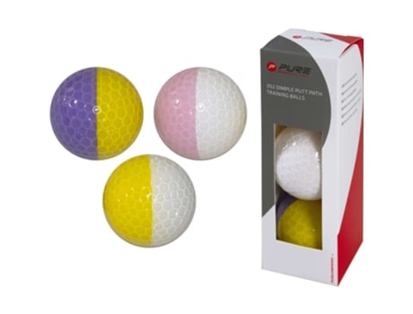 Pack de 3 Bolas para Golf PURE2IMPROVE Multicolor (Tu)