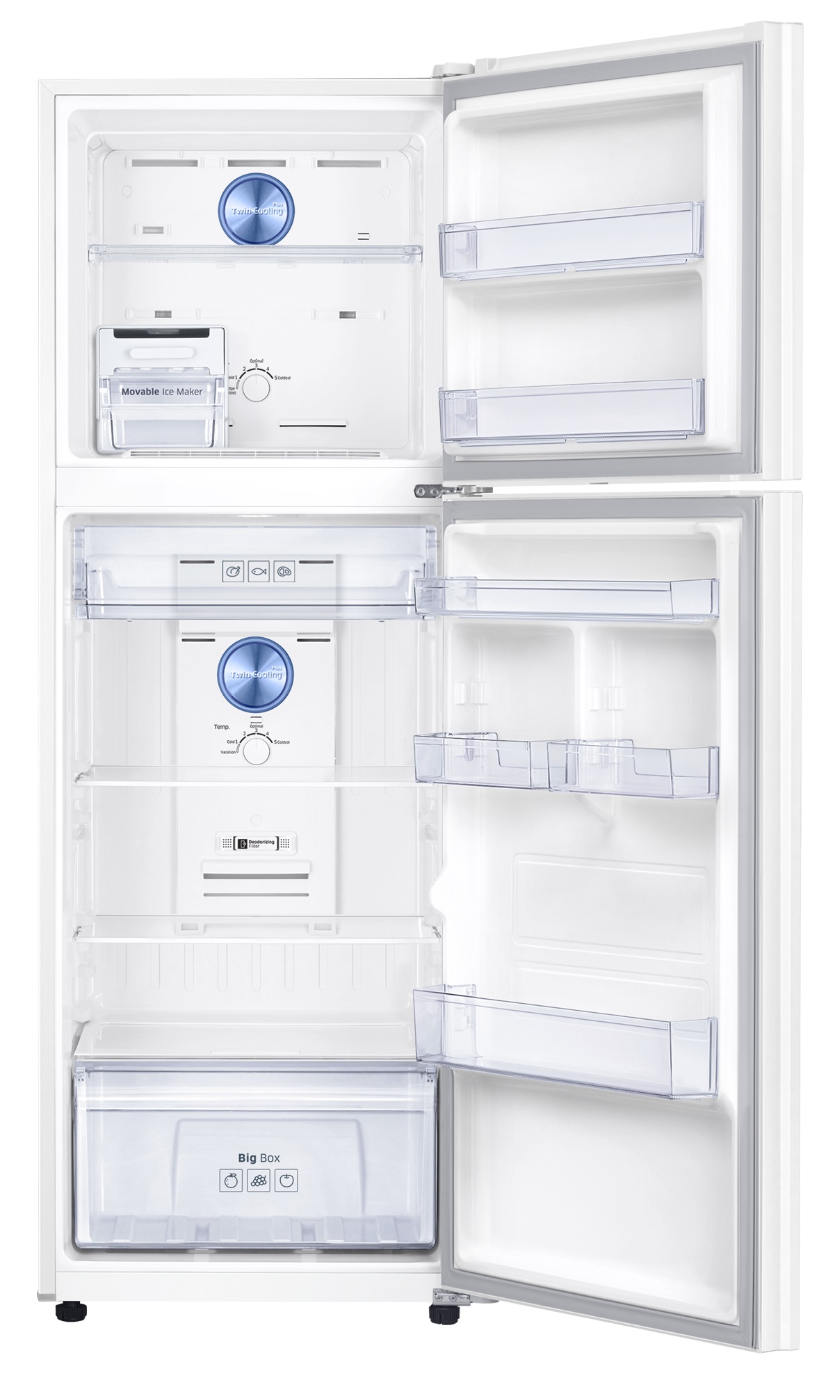 Frigorífico 2 puertas SAMSUNG RT32K5035WW/ES (No Frost - 171 cm - 321 L - Blanco)