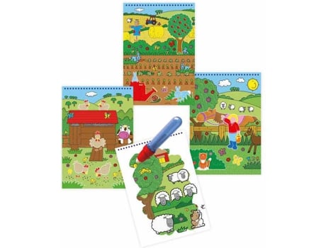 Galt Toys Water magic granja libreta colorear niños partir de 3 años disetgoula con agua edad minima