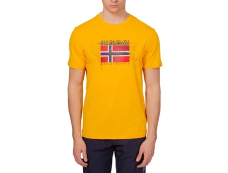 Camiseta de Hombre NAPAPIJRI Amarillo (S)