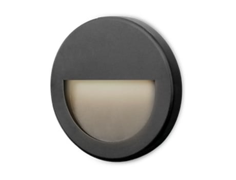 VEKTAB2 Round Black 3W 3000K IP65 Murall LED Spot BRAYTRON