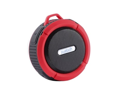 Altavoz inalámbrico impermeable con ventosa - rojo NORTHIX