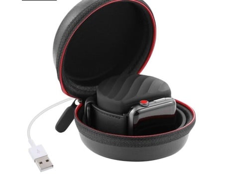 Soporte 2 en 1 SLOWMOOSE para Airpods de Reloj Apple com Design Redondo y Moderno Fácil de transportar con gancho (Tipo 1)