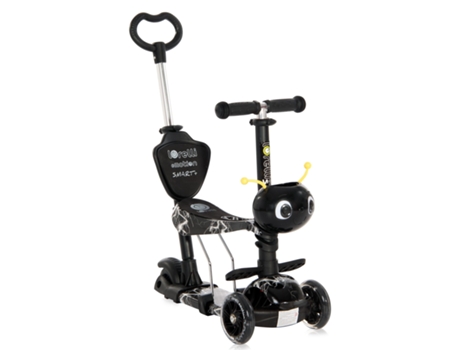 Scooter Infantil con Asiento y Encosto SMART PLUS by Lorelli black flash