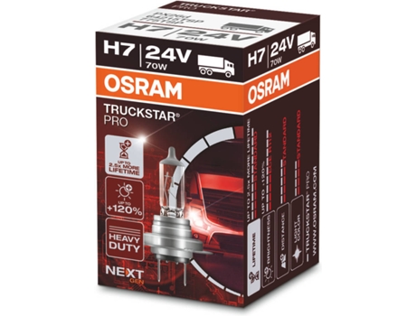 Bombilla OSRAM H7 Truckstar® PRO FS (3200K - Halogéno - 14 x 6 x 4 cm)