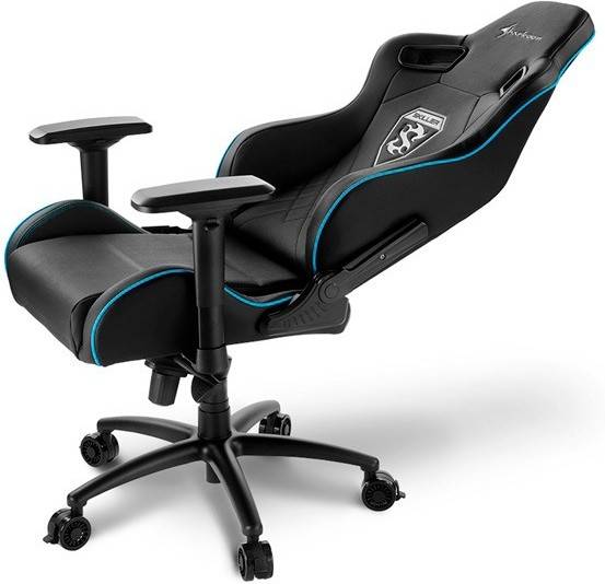 Silla Gaming SHARKOON Skiller SGS4 (Hasta 150 kg - Elevador a Gas Clase 4 - Negro y Azul)