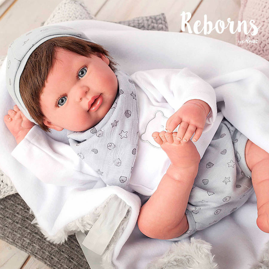 Muñecas Arias Bebé 98040 colormodelo surtido 40 alejandro reborns 45 cm con manta edad 3 58 205 30