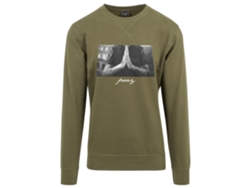 Camiseta de Hombre MISTER TEE Cuello Redondo Pray Verde (L)