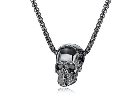 Mujer collar de collar Halloween Halloween Black Titanium Steel Colgante para festival