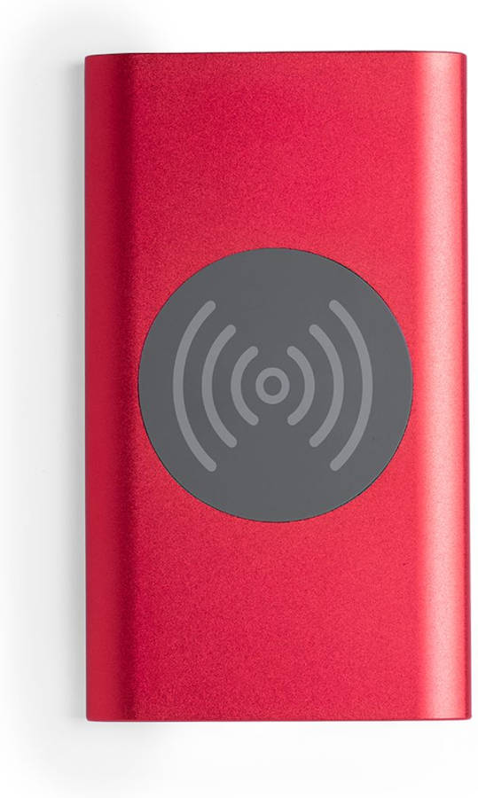 Power Bank SMARTEK con Carga Inalambrica (4000 mah - USB - Rojo)