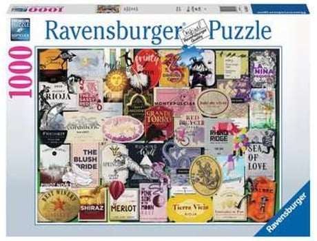 Puzzle RAVENSBURGER Wine Labels rompecabezas 1000 pieza(s) Arte