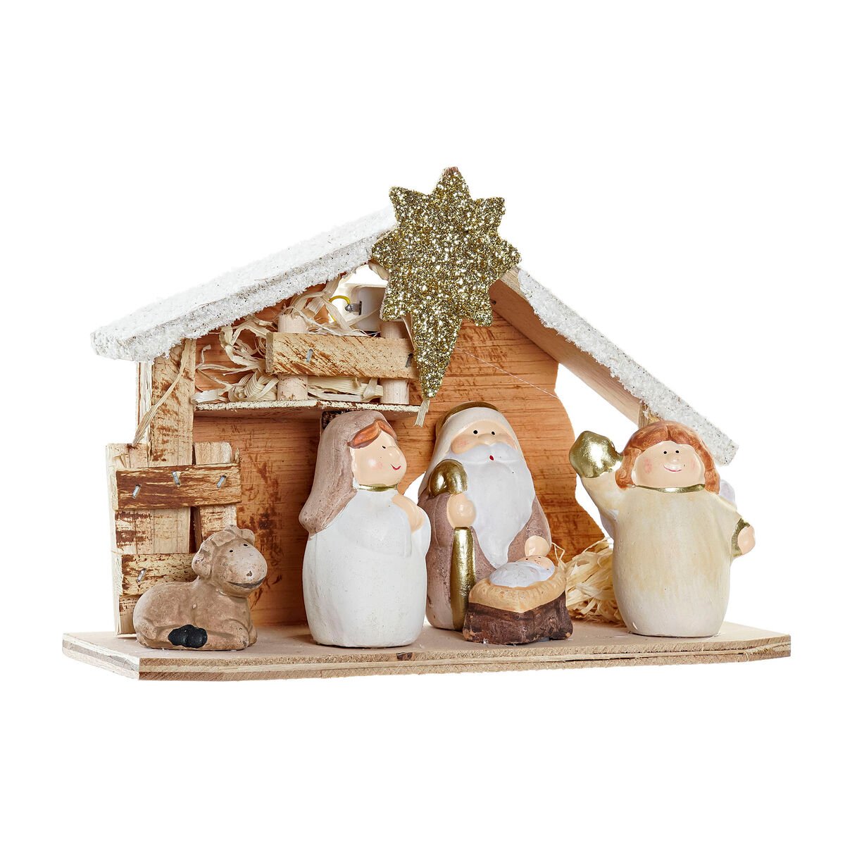 Belenes de Navidad DKD HOME DECOR (Madera - Muticolor)