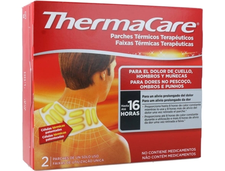 Thermacare Parche 2 el dolor cuello hombro y muñeca alivio prolongado del hasta 16 horas sin medicamentos tratamiento muscular