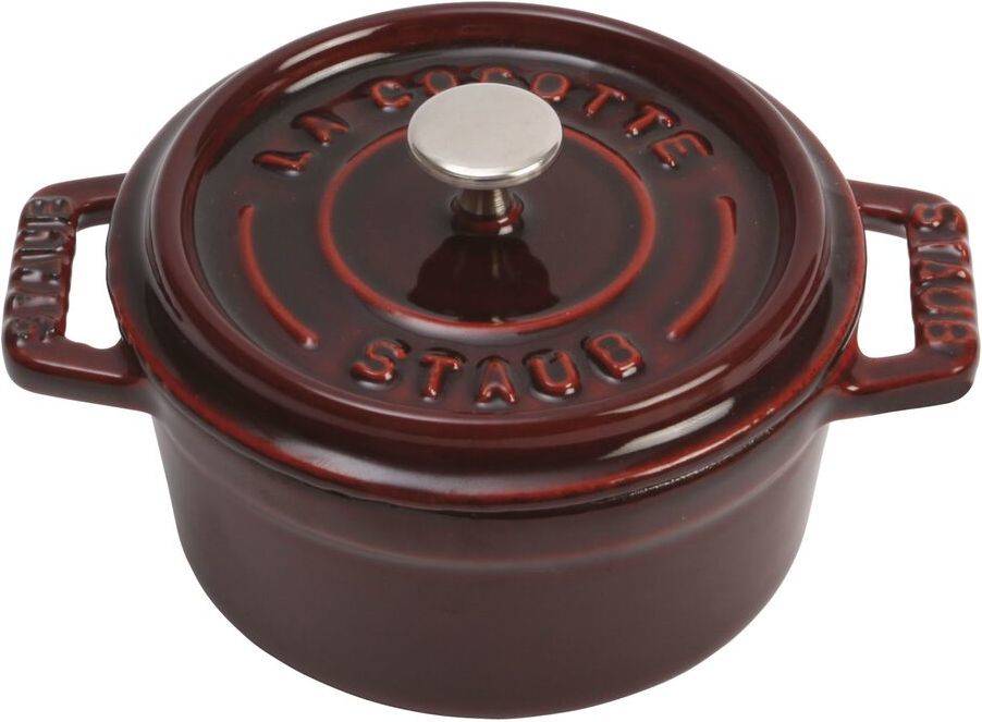 Staub Cocotte Redonda hierro fundido granate 10 cm minis